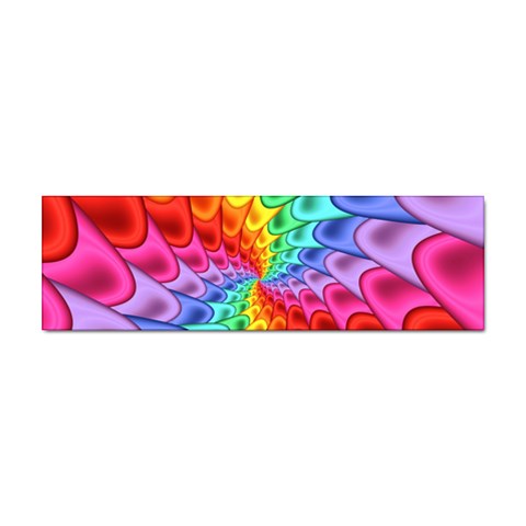 Psychedelic Rainbow Spiral Sticker Bumper (100 pack) from ArtsNow.com Front