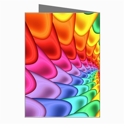 Psychedelic Rainbow Spiral Greeting Card from ArtsNow.com Right