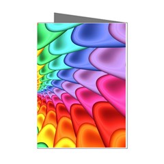 Psychedelic Rainbow Spiral Mini Greeting Cards (Pkg of 8) from ArtsNow.com Left