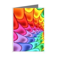 Psychedelic Rainbow Spiral Mini Greeting Cards (Pkg of 8) from ArtsNow.com Right