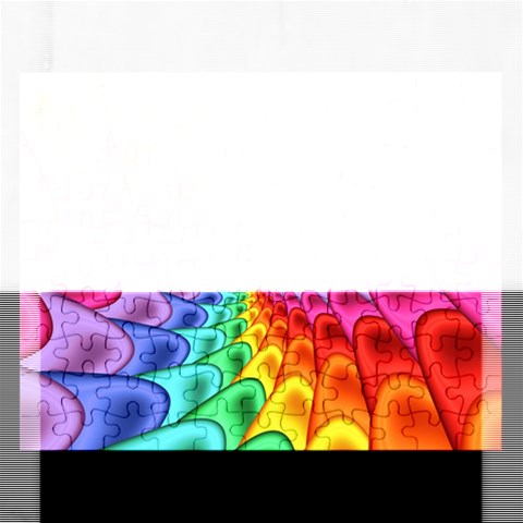 Psychedelic Rainbow Spiral Jigsaw Puzzle (Rectangular) from ArtsNow.com Front