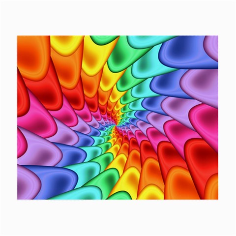 Psychedelic Rainbow Spiral Small Glasses Cloth from ArtsNow.com Front