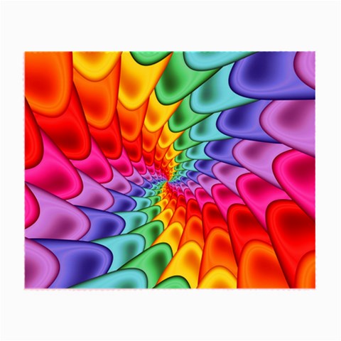 Psychedelic Rainbow Spiral Small Glasses Cloth from ArtsNow.com Front