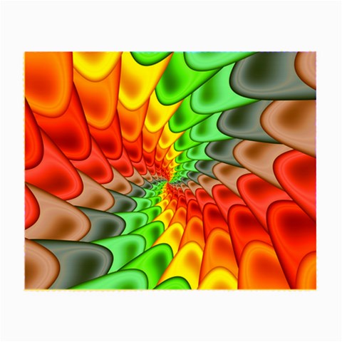 Psychedelic Rainbow Spiral Small Glasses Cloth from ArtsNow.com Front