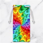 Psychedelic Rainbow Spiral Jewelry Bag