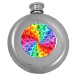 Psychedelic Rainbow Spiral Hip Flask (5 oz)