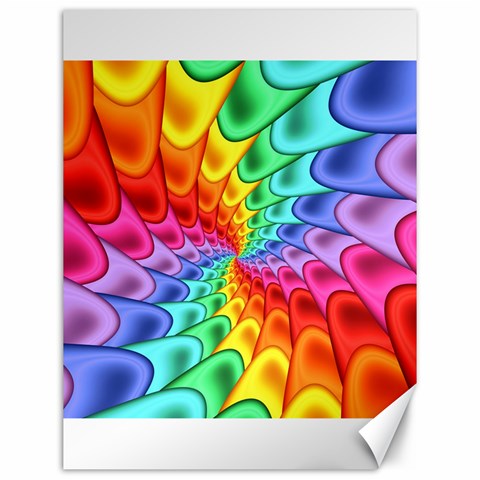 Psychedelic Rainbow Spiral Canvas 12  x 16  from ArtsNow.com 11.86 x15.41  Canvas - 1