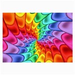 Psychedelic Rainbow Spiral Large Glasses Cloth