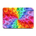 Psychedelic Rainbow Spiral Small Doormat