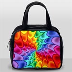 Psychedelic Rainbow Spiral Classic Handbag (One Side)