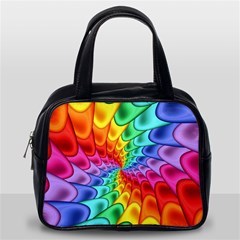 Psychedelic Rainbow Spiral Classic Handbag (Two Sides) from ArtsNow.com Back