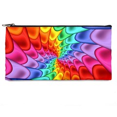 Psychedelic Rainbow Spiral Pencil Case from ArtsNow.com Front