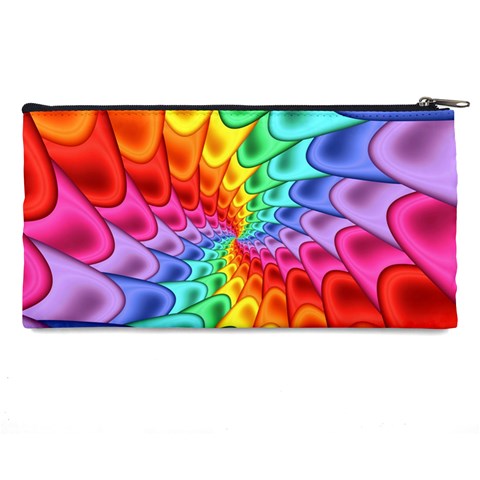 Psychedelic Rainbow Spiral Pencil Case from ArtsNow.com Back