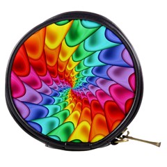 Psychedelic Rainbow Spiral Mini Makeup Bag from ArtsNow.com Front