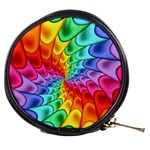 Psychedelic Rainbow Spiral Mini Makeup Bag