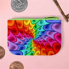 Psychedelic Rainbow Spiral Mini Coin Purse from ArtsNow.com Back