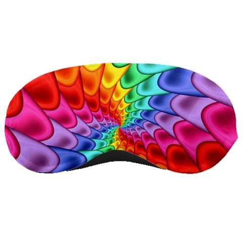 Psychedelic Rainbow Spiral Sleeping Mask from ArtsNow.com Front