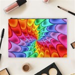 Psychedelic Rainbow Spiral Cosmetic Bag (Large)