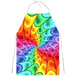 Psychedelic Rainbow Spiral Full Print Apron