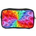 Psychedelic Rainbow Spiral Toiletries Bag (Two Sides)