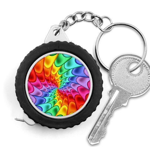 Psychedelic Rainbow Spiral Measuring Tape from ArtsNow.com Front