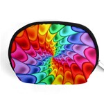 Psychedelic Rainbow Spiral Accessory Pouch (Medium)