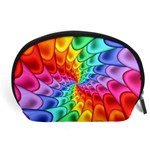 Psychedelic Rainbow Spiral Accessory Pouch (Large)