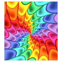 Psychedelic Rainbow Spiral Drawstring Pouch (Large) from ArtsNow.com Back