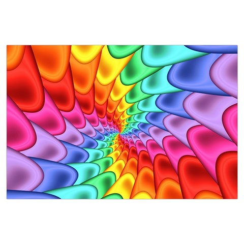 Psychedelic Rainbow Spiral Samsung Galaxy Note 4 Case (Black) from ArtsNow.com Front