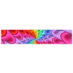 Psychedelic Rainbow Spiral Flano Scarf (Small) from ArtsNow.com Front