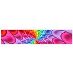 Psychedelic Rainbow Spiral Flano Scarf (Small)