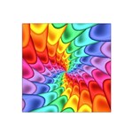 Psychedelic Rainbow Spiral Satin Bandana Scarf