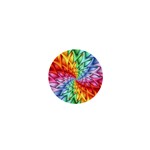 Psychedelic Rainbow Spiral 1  Mini Button