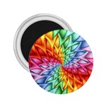 Psychedelic Rainbow Spiral 2.25  Magnet