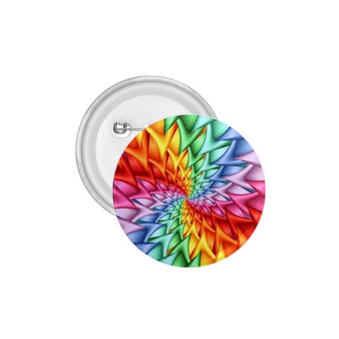 Psychedelic Rainbow Spiral 1.75  Button from ArtsNow.com Front