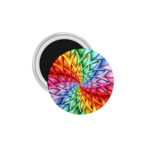 Psychedelic Rainbow Spiral 1.75  Magnet from ArtsNow.com Front