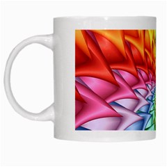 Psychedelic Rainbow Spiral White Mug from ArtsNow.com Left