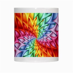 Psychedelic Rainbow Spiral White Mug from ArtsNow.com Center