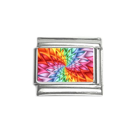 Psychedelic Rainbow Spiral Italian Charm (9mm) from ArtsNow.com Front