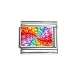 Psychedelic Rainbow Spiral Italian Charm (9mm)