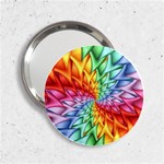 Psychedelic Rainbow Spiral 2.25  Handbag Mirror