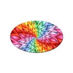 Psychedelic Rainbow Spiral Sticker (Oval)