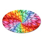 Psychedelic Rainbow Spiral Magnet (Oval)