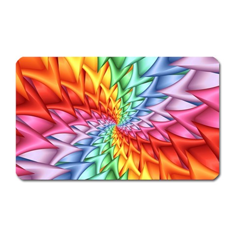 Psychedelic Rainbow Spiral Magnet (Rectangular) from ArtsNow.com Front