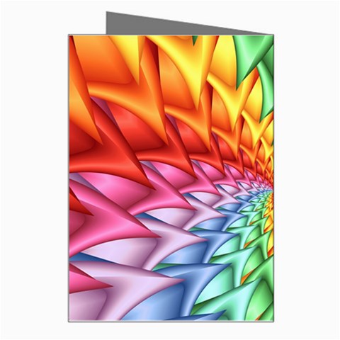 Psychedelic Rainbow Spiral Greeting Card from ArtsNow.com Right