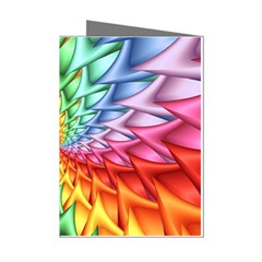 Psychedelic Rainbow Spiral Mini Greeting Cards (Pkg of 8) from ArtsNow.com Left