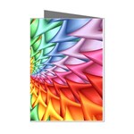 Psychedelic Rainbow Spiral Mini Greeting Cards (Pkg of 8)