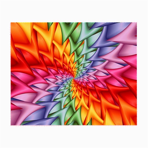 Psychedelic Rainbow Spiral Small Glasses Cloth from ArtsNow.com Front