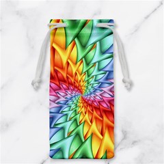 Psychedelic Rainbow Spiral Jewelry Bag from ArtsNow.com Front