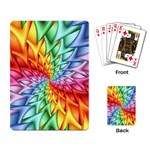 Psychedelic Rainbow Spiral Playing Cards Single Design